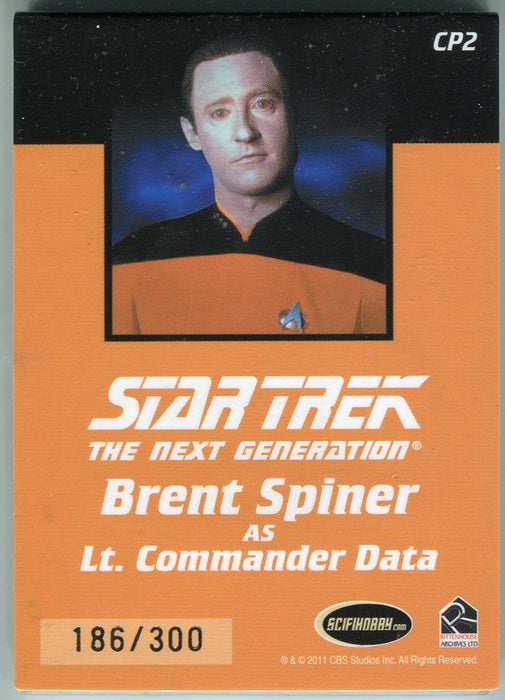 Star Trek TNG Complete Series 2 Communicator Pin Card CP2 Commander Data   - TvMovieCards.com