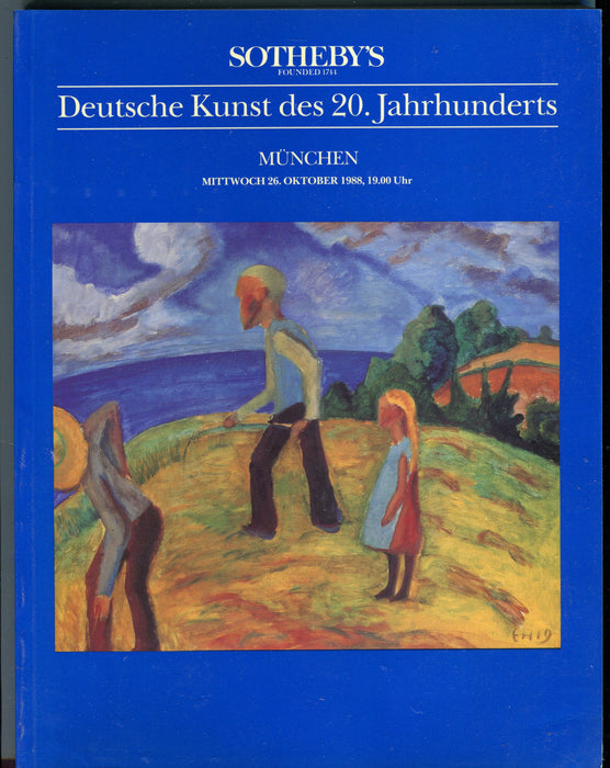 Sothebys Auction Catalog October 26 1988 Deutsche Kunst des 20 Jahrhunderts   - TvMovieCards.com