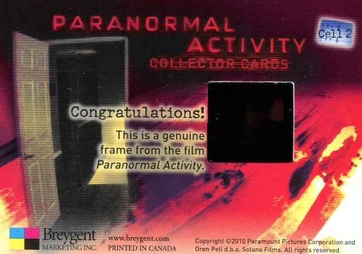 Paranormal Activity Movie Film Cell Chase Card Cell 2   - TvMovieCards.com