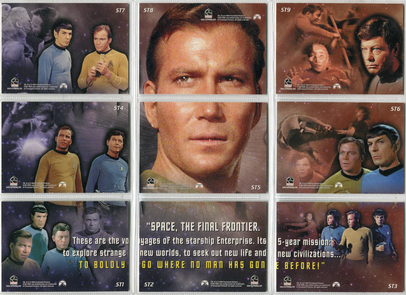 Star Trek TOS Quotable SPACE THE FINAL FRONTIER Chase Card Set (ST1-ST9)   - TvMovieCards.com
