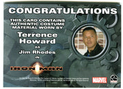 2008 Iron Man Movie Terrence Howard as Jim Rhodes (Jeans) Costume Trading Card   - TvMovieCards.com