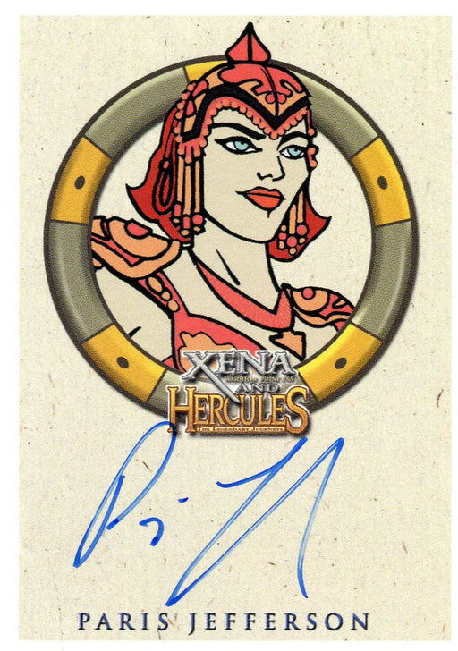 Xena & Hercules Animated Adventures Paris Jefferson Athena Autograph Card   - TvMovieCards.com