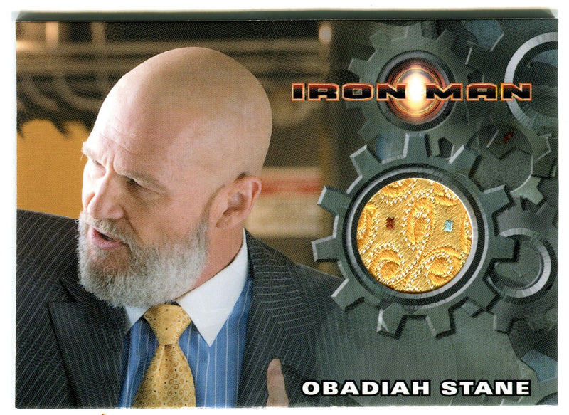 2008 Iron Man Movie Jeff Bridges as Obadiah Stane (Yellow Tie) Costume Card   - TvMovieCards.com