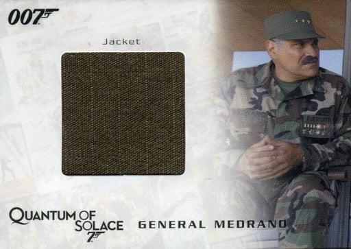 James Bond 2009 Archives General Medrano's Jacket Relic Card QC06 #636/850   - TvMovieCards.com