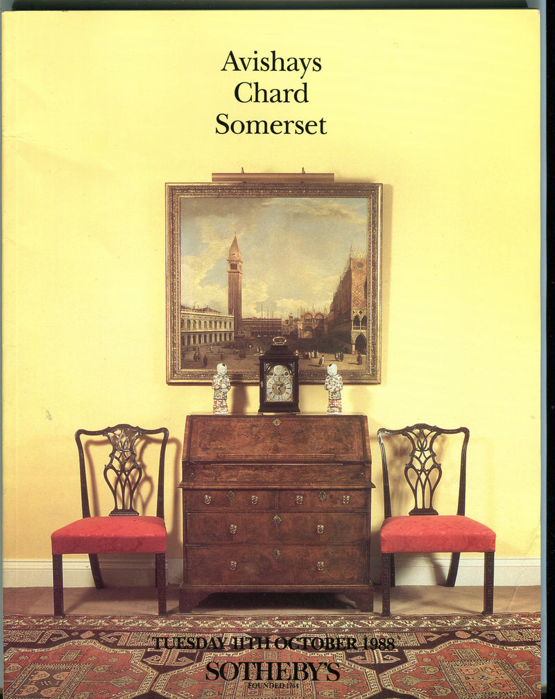 Sothebys Auction Catalog October 11 1988 Avishays Chard Somerset   - TvMovieCards.com