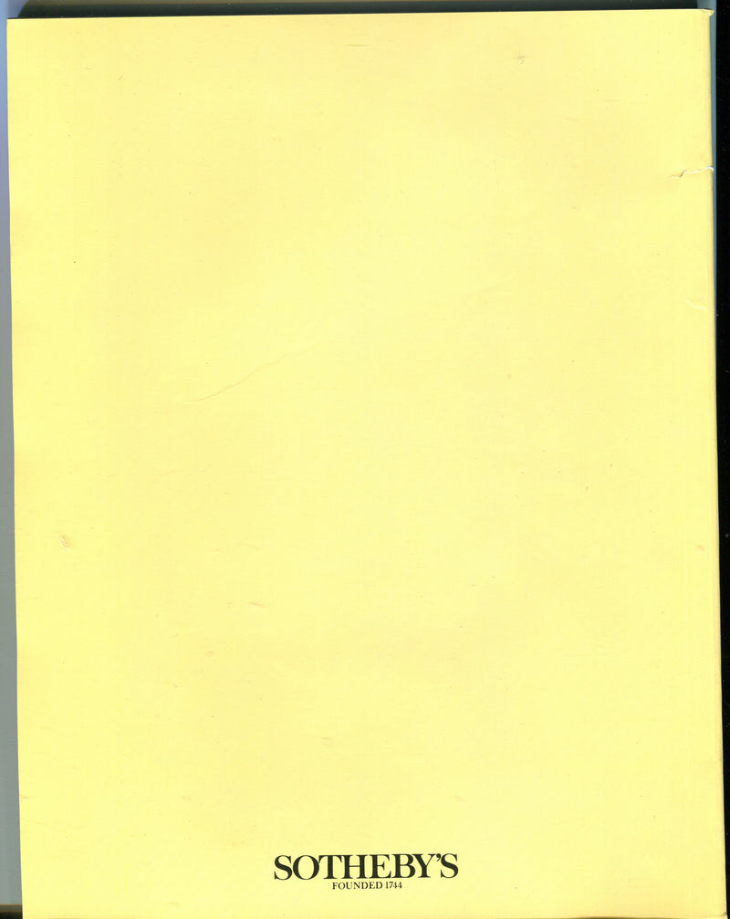 Sothebys Auction Catalog October 11 1988 Avishays Chard Somerset   - TvMovieCards.com