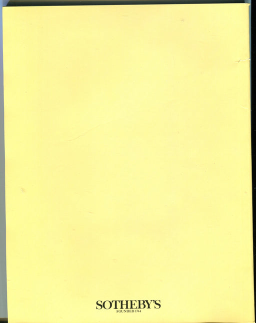 Sothebys Auction Catalog October 11 1988 Avishays Chard Somerset   - TvMovieCards.com
