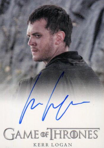 Game of Thrones Season 4 Kerr Logan as Matthos Seaworth Autograph Card   - TvMovieCards.com