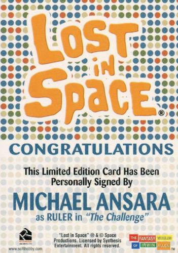 Lost in Space Complete Michael Ansara as Ruler Autograph Card   - TvMovieCards.com