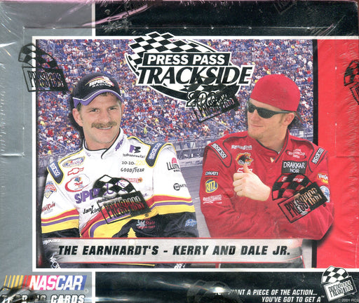 Trackside Racing Trading Card Box 24 Packs Press Pass 2002   - TvMovieCards.com