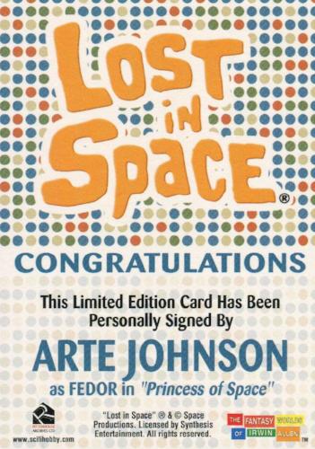 Lost in Space Complete Arte Johnson as Fedor Autograph Card   - TvMovieCards.com
