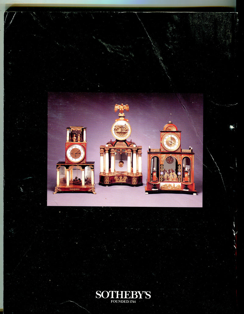 Sothebys Auction Catalog September 30, 1989 French Continental Furniture   - TvMovieCards.com