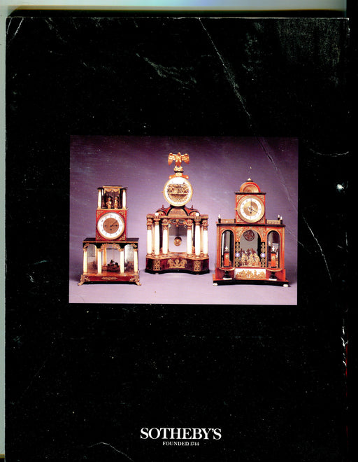Sothebys Auction Catalog September 30, 1989 French Continental Furniture   - TvMovieCards.com