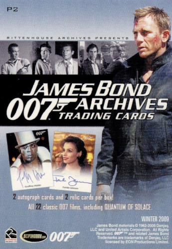James Bond 2009 Archives Promo Card P2   - TvMovieCards.com