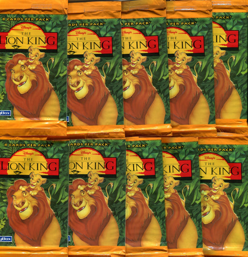Lion King Disney Movie Series 1 Card Pack Lot 10 Sealed Packs Skybox 1994   - TvMovieCards.com