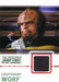 Star Trek Quotable Next Generation TNG Costume Card C7 Lieutenant Worf Black   - TvMovieCards.com