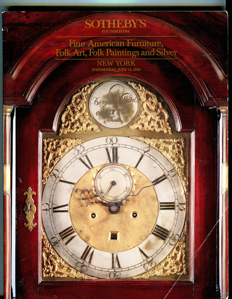 Sothebys Auction Catalog June 21, 1989 Fine American Furniture, Folk Art   - TvMovieCards.com