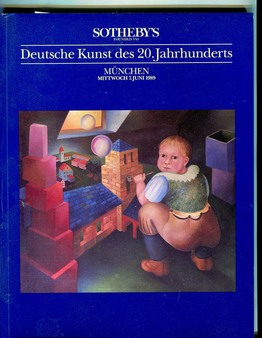 Sothebys Auction Catalog June 7 1989 Deutsche Kunst des 20 Jahrhunderts   - TvMovieCards.com
