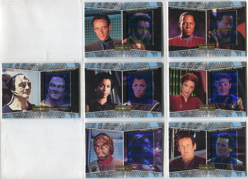 Star Trek Deep Space Nine DS9 Complete Alternate Realities Chase Card Set AR1-7   - TvMovieCards.com