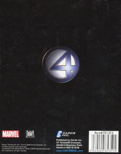 Fantastic Four Movie Celz Mini Card Album   - TvMovieCards.com