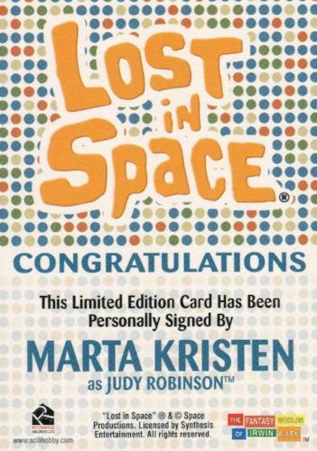 Lost in Space Complete Marta Kristen as Judy Robinson Autograph Card   - TvMovieCards.com