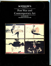 Sothebys Auction Catalog May 25 1989 Post War & Contemporary Art   - TvMovieCards.com