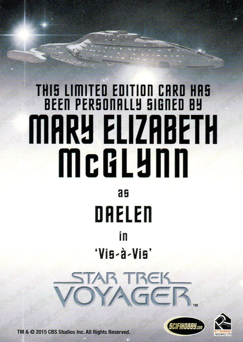 Star Trek Voyager Heroes & Villains Autograph Card Mary McGlynn as Daelen   - TvMovieCards.com
