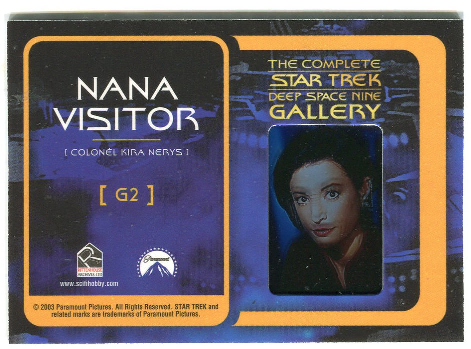 Star Trek Complete Deep Space Nine DS9 Gallery G2 Chase Card Colonel Kira Nerys   - TvMovieCards.com