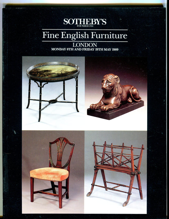 Sothebys Auction Catalog May 7 & 19 1989 Fine English Furniture   - TvMovieCards.com