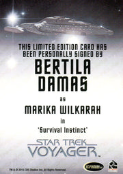 Star Trek Voyager Heroes & Villains Autograph Card Bertila Damas as Marika Wilka   - TvMovieCards.com