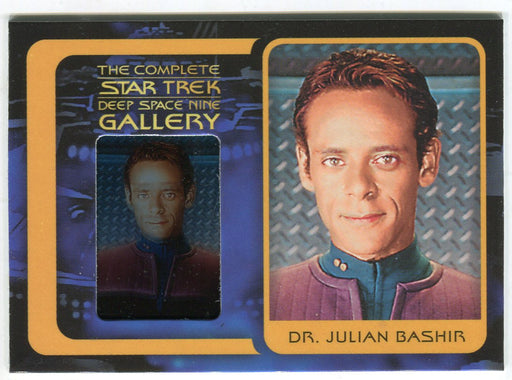 Star Trek Complete Deep Space Nine DS9 Gallery Chase Card G6 Dr. Julian Bashir   - TvMovieCards.com