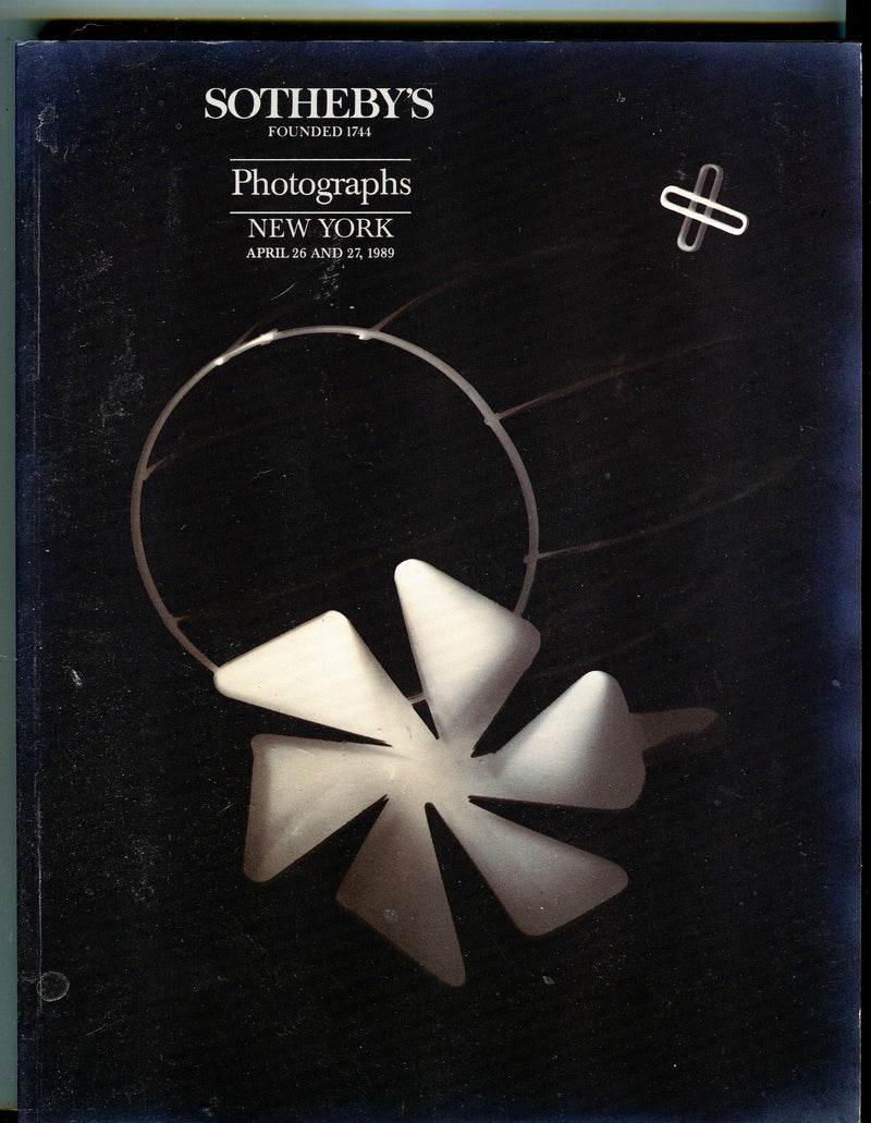 Sothebys Auction Catalog April 26 & 27 1989 Photographs   - TvMovieCards.com
