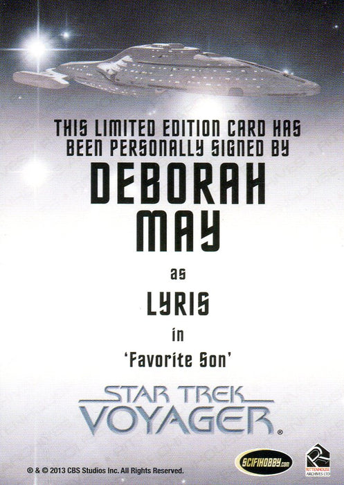 Star Trek Voyager Heroes & Villains Autograph Card Deborah May as Lyris   - TvMovieCards.com