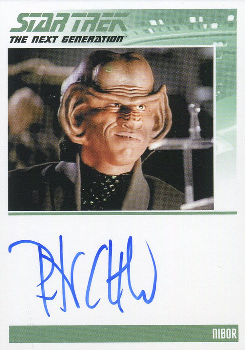 Star Trek TNG Portfolio Prints Autograph Card Peter Slutsker as Nibor   - TvMovieCards.com