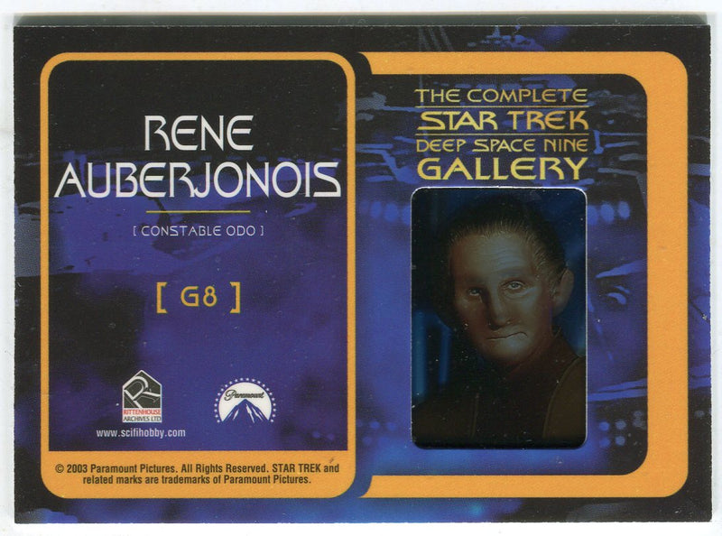 Star Trek Complete Deep Space Nine DS9 Gallery Chase Card G8 Constable Odo   - TvMovieCards.com