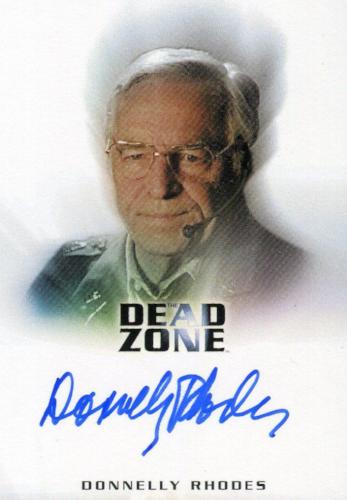 Dead Zone Seasons 1 & 2 Donnelly Rhodes as Colonel Burt Halsey Autograph Card   - TvMovieCards.com