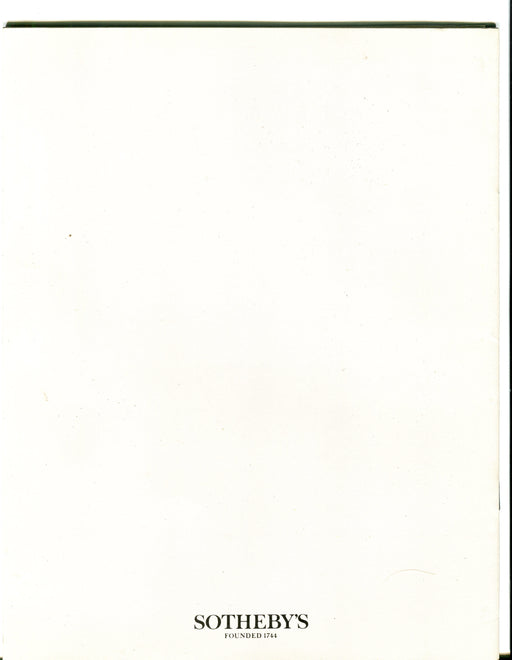 Sothebys Auction Catalog April 12 1989 Nineteenth & Twentieth Century Pictures   - TvMovieCards.com