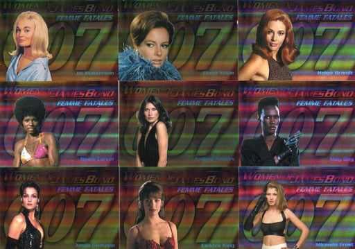 James Bond Women of James Bond Motion Femmes Fatales Foil Chase Card Set F1 F9   - TvMovieCards.com