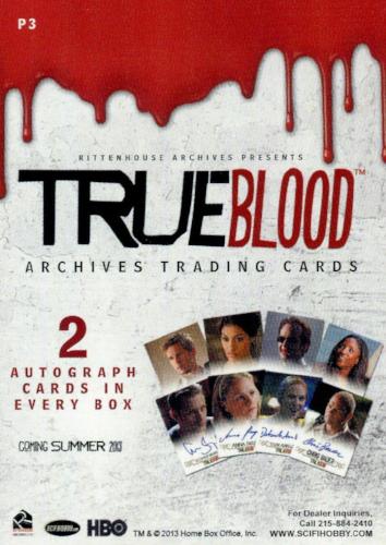 True Blood 2013 Edition Archives Card Album with Promo Card P3   - TvMovieCards.com