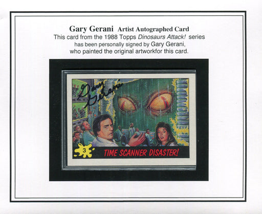 Dinosaurs Attack 1988 Topps Artist Gary Gerani Autograph Card #3   - TvMovieCards.com