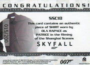 James Bond Autographs & Relics Patrice Relic Costume Card SSC18 #015/200   - TvMovieCards.com