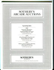 Sothebys Arcade Auction Catalog Jan 24th, 1989 American Paintings, Drawings   - TvMovieCards.com