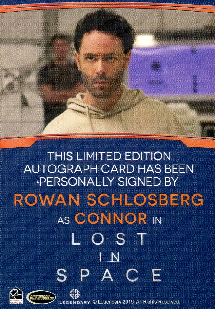 Lost in Space Season 1 Rowan Schlosberg as Connor Autograph Card #2   - TvMovieCards.com