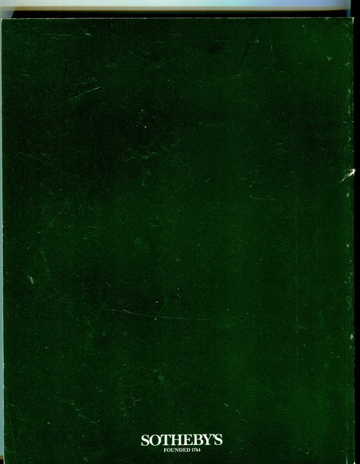 Sothebys Auction Catalog Jan 21, 1989 Important English Furniture, Decoration   - TvMovieCards.com