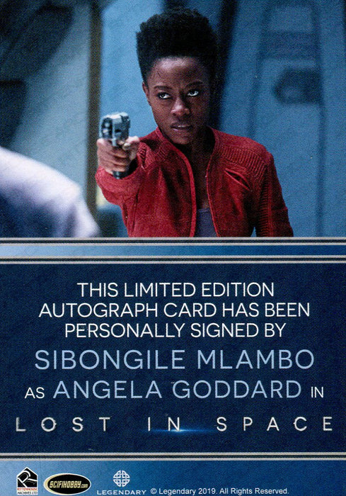 Lost in Space Season 1 Sibongile Mlambo as Angela Autograph Card   - TvMovieCards.com