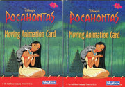 Pocahontas Disney Movie Moving Animation Chase Card Set 2 Cards   - TvMovieCards.com