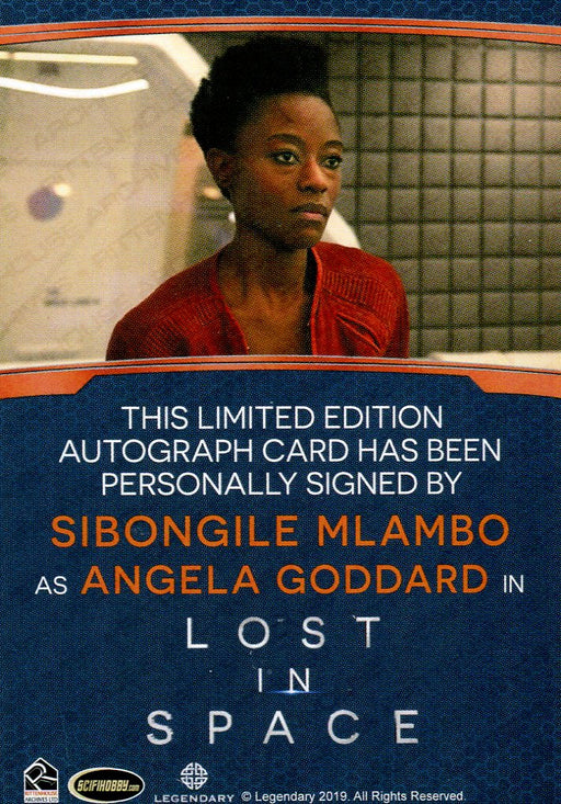 Lost in Space Season 1 Sibongile Mlambo as Angela Autograph Card #2   - TvMovieCards.com