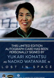 Lost in Space Season 1  Yukari Komatsu as Naoko Watanabe Autograph Card   - TvMovieCards.com