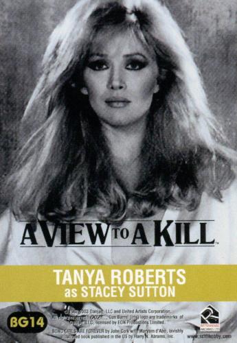 James Bond Women of James Bond in Motion Bond Girls Are Forever Chase Card BG14   - TvMovieCards.com