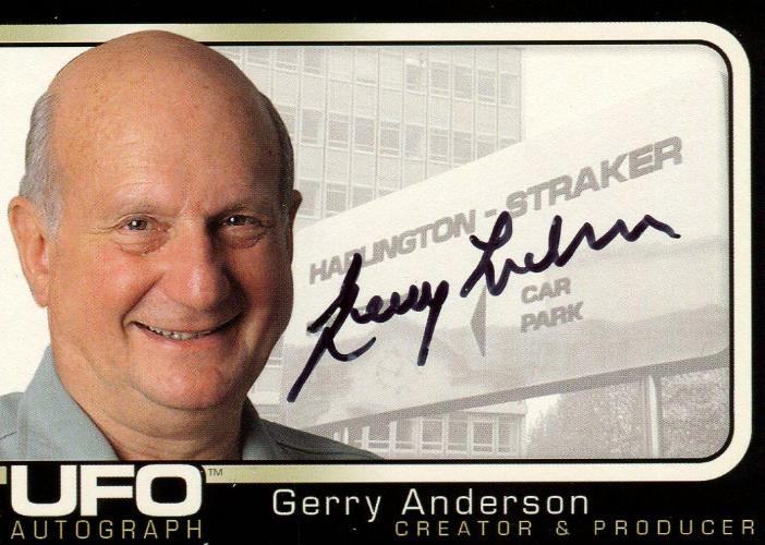 UFO Creator & Producer Gerry Anderson Autograph Card   - TvMovieCards.com